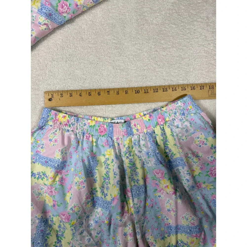 Napa Valley Floral Patchwork Set Womens 20W‎ Pastel Pink Blue Good Vintage 90s
